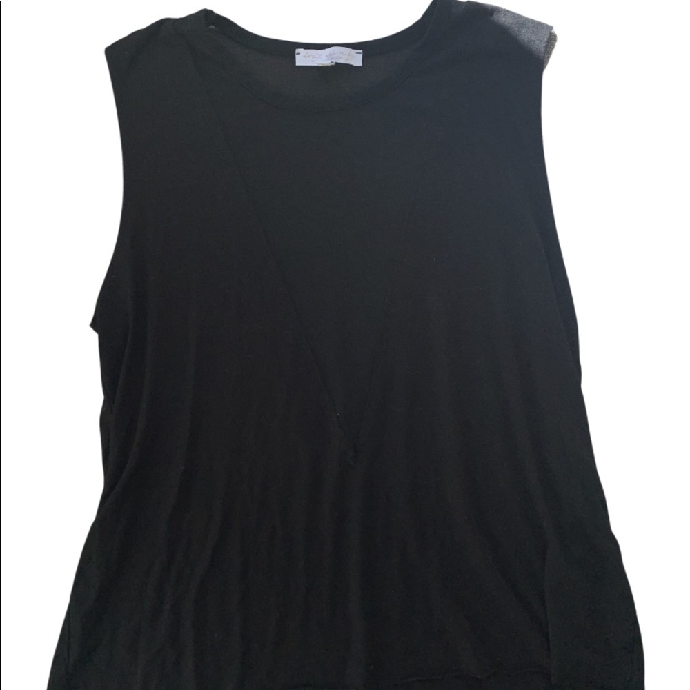 Black Top with see through detail